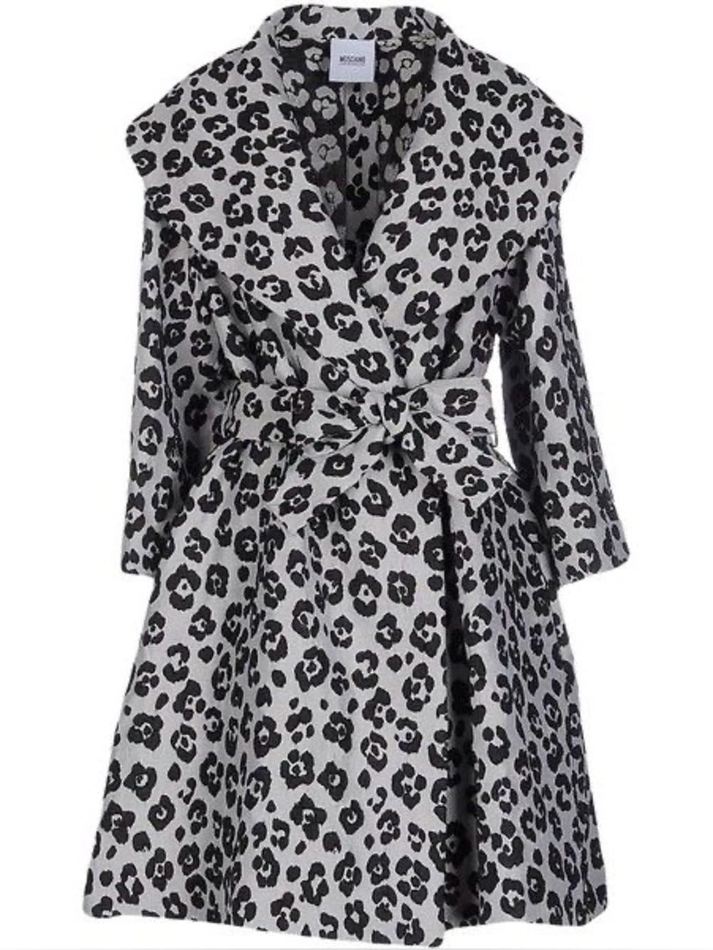 Vintage Moschino white leopard-print jacket